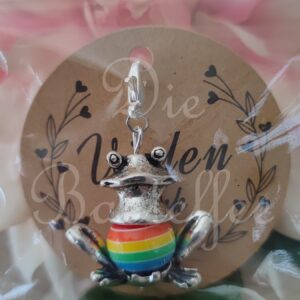 Perlentiere: Froschkönig ,,Vielen Dank“ Regenbogen