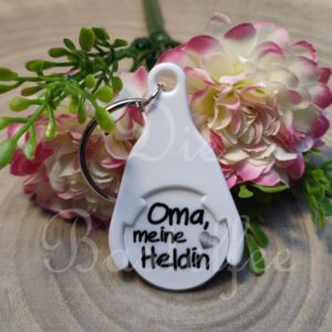 Einkaufswagenchip ,,Oma meine Heldin“