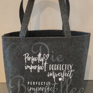 Filztasche groß ,,Perfectly…“ mit kleiner Innentasche