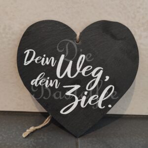 Schieferherz ,,Dein Weg…“