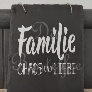 Schieferschild ,,Familie…“