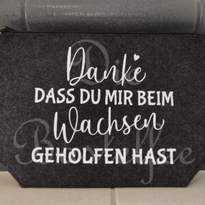 Filztasche klein ,,Danke…“