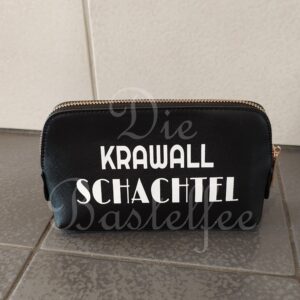 Kunstleder Tasche klein – Krawall… – Schwarz