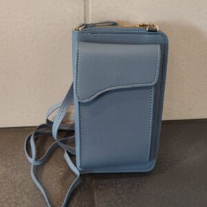 Crossbody Handy Tasche mit Geldbeutel in blau