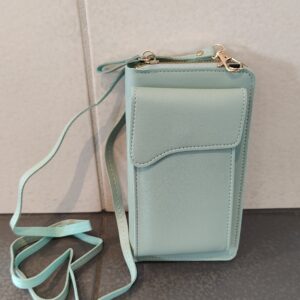 Crossbody Handy Tasche mit Geldbeutel in mint