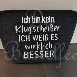 Filztasche klein ,,Klugscheißer…“