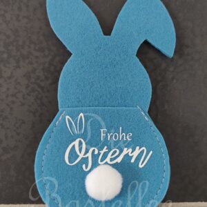 Geldgeschenk ,,Osterhase“ blau